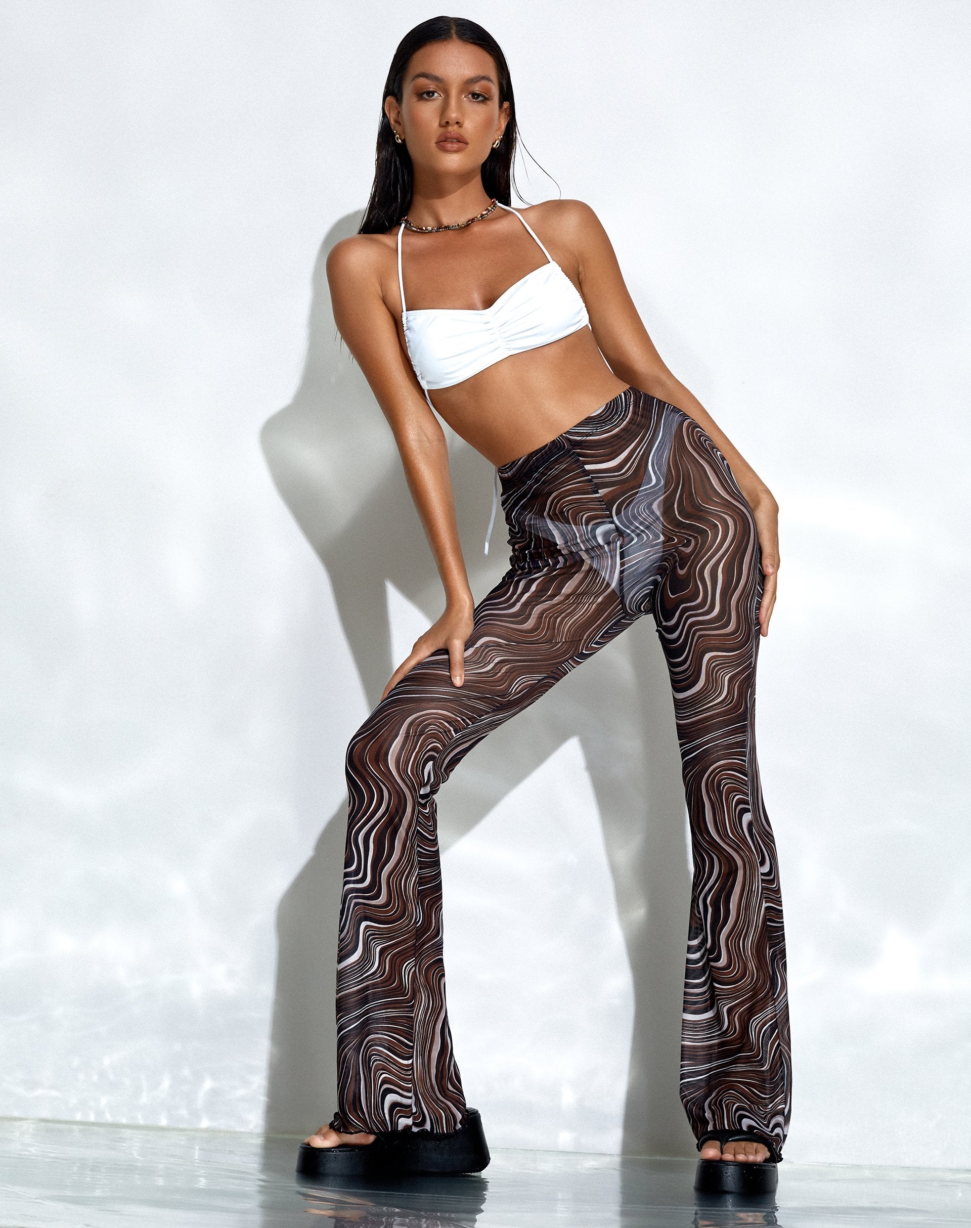 Image de Nizar Trouser in 70s Ripple Brown