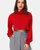 Image de Nizer High Neck Jumper in Red