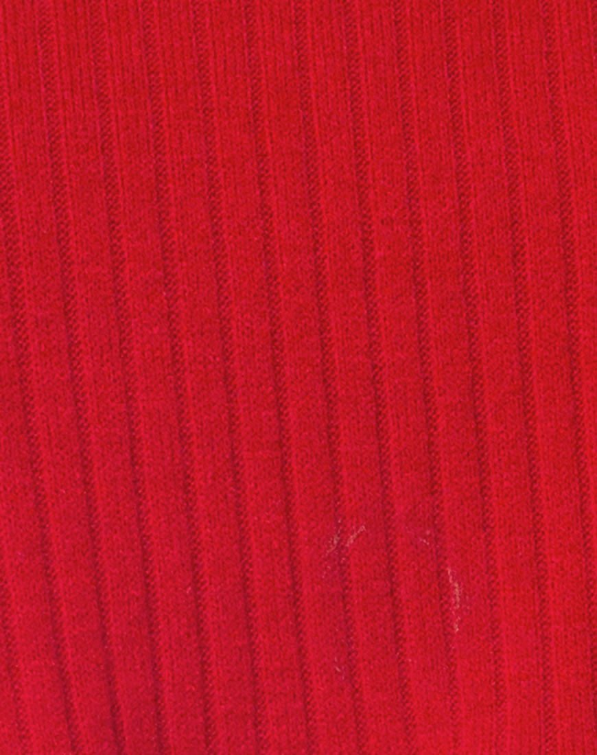 Image de Nizer High Neck Jumper in Red