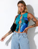 image de Nolan Crop Top en lavis d'aquarelle fluide
