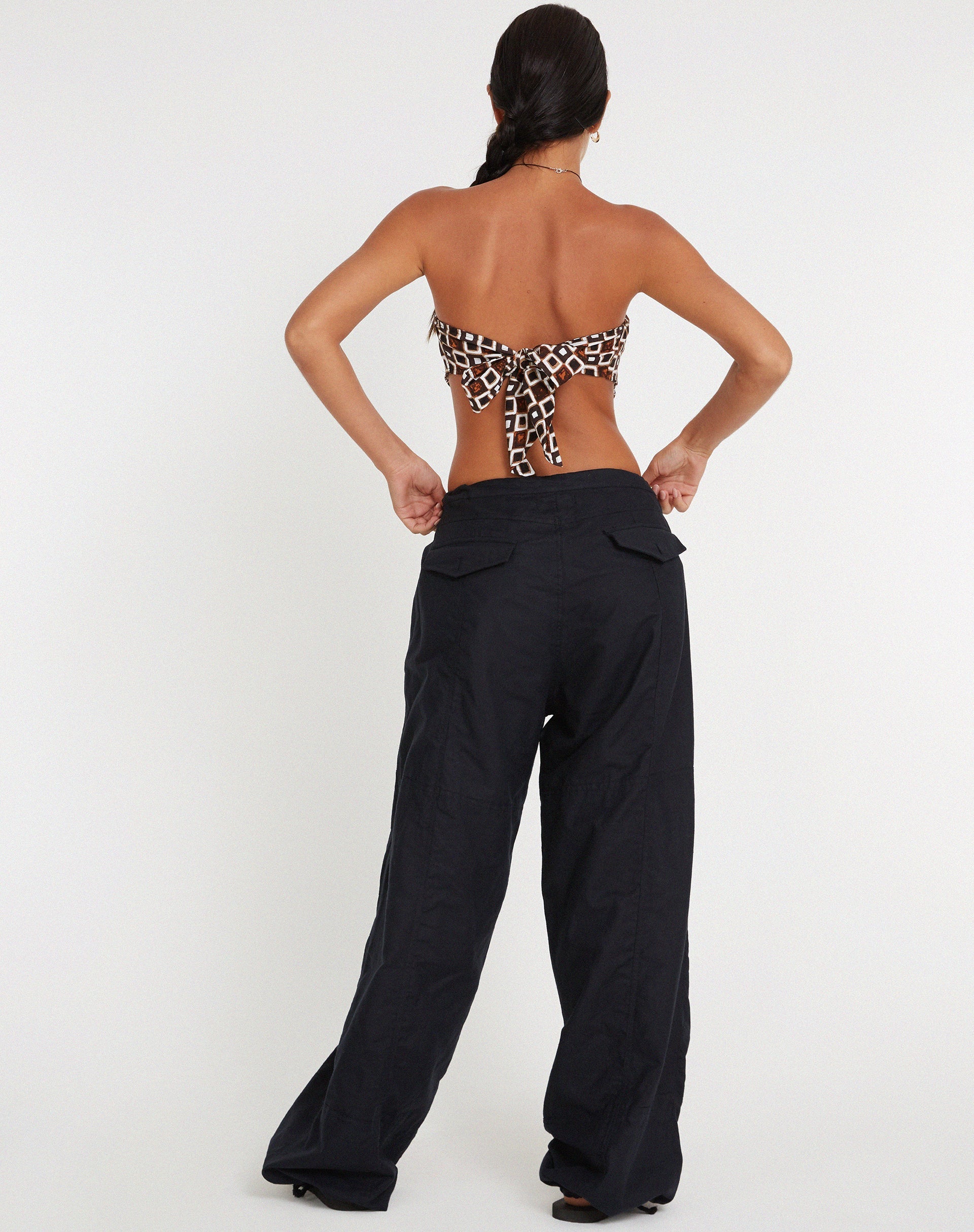 Image de Nolda Crop Top on 90s Geo Brown