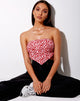 Image de Nolda Top in Ditsy Butterfly Peach and Red