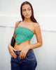 Image de Nolda Crop Top in Paisley Fun Green
