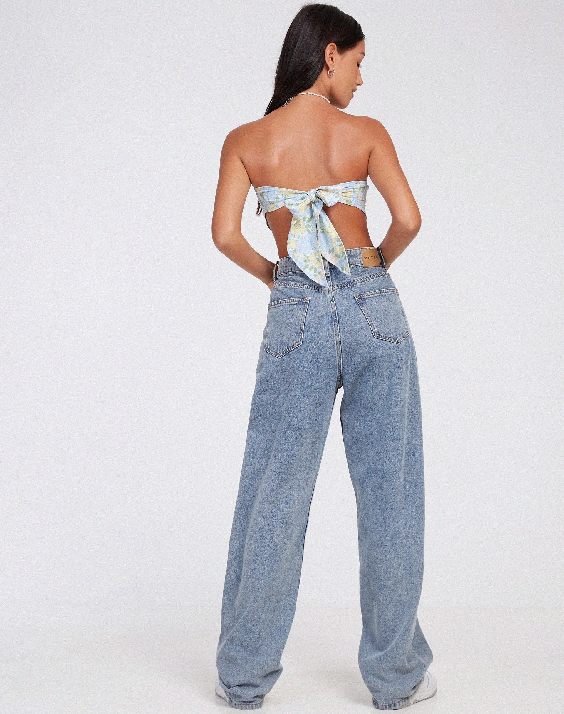 image de Nolda Crop Top in Washed Out Pastel Floral