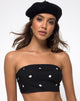 Image de Nolia Tube Top in Black and White Polkadot