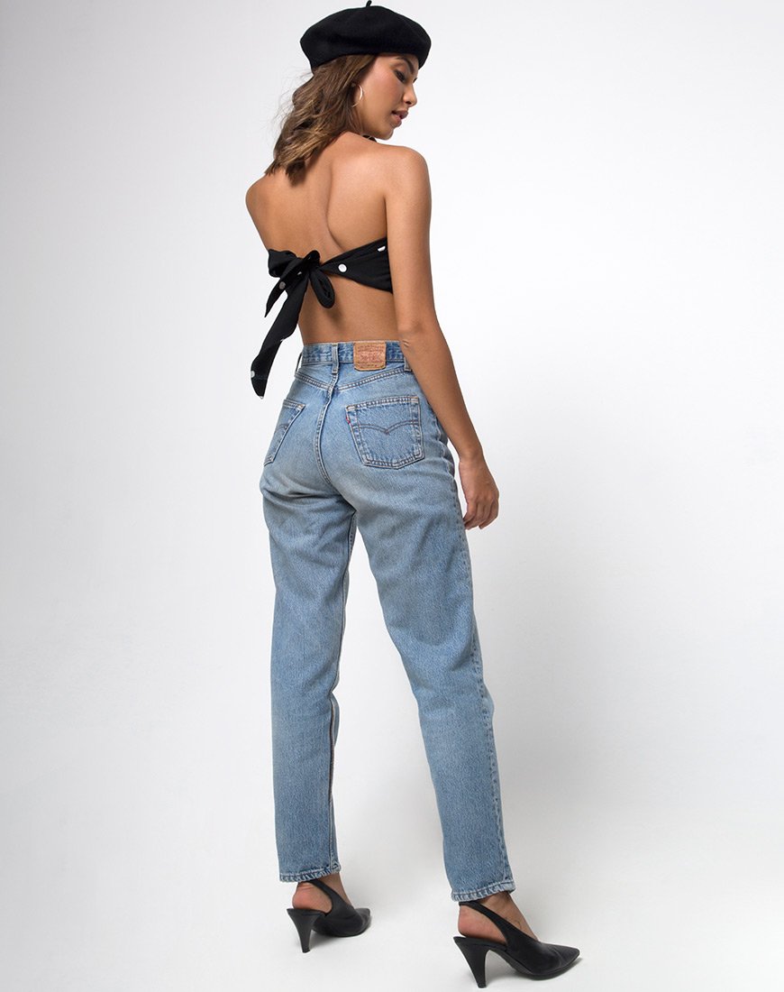 Image de Nolia Tube Top in Black and White Polkadot