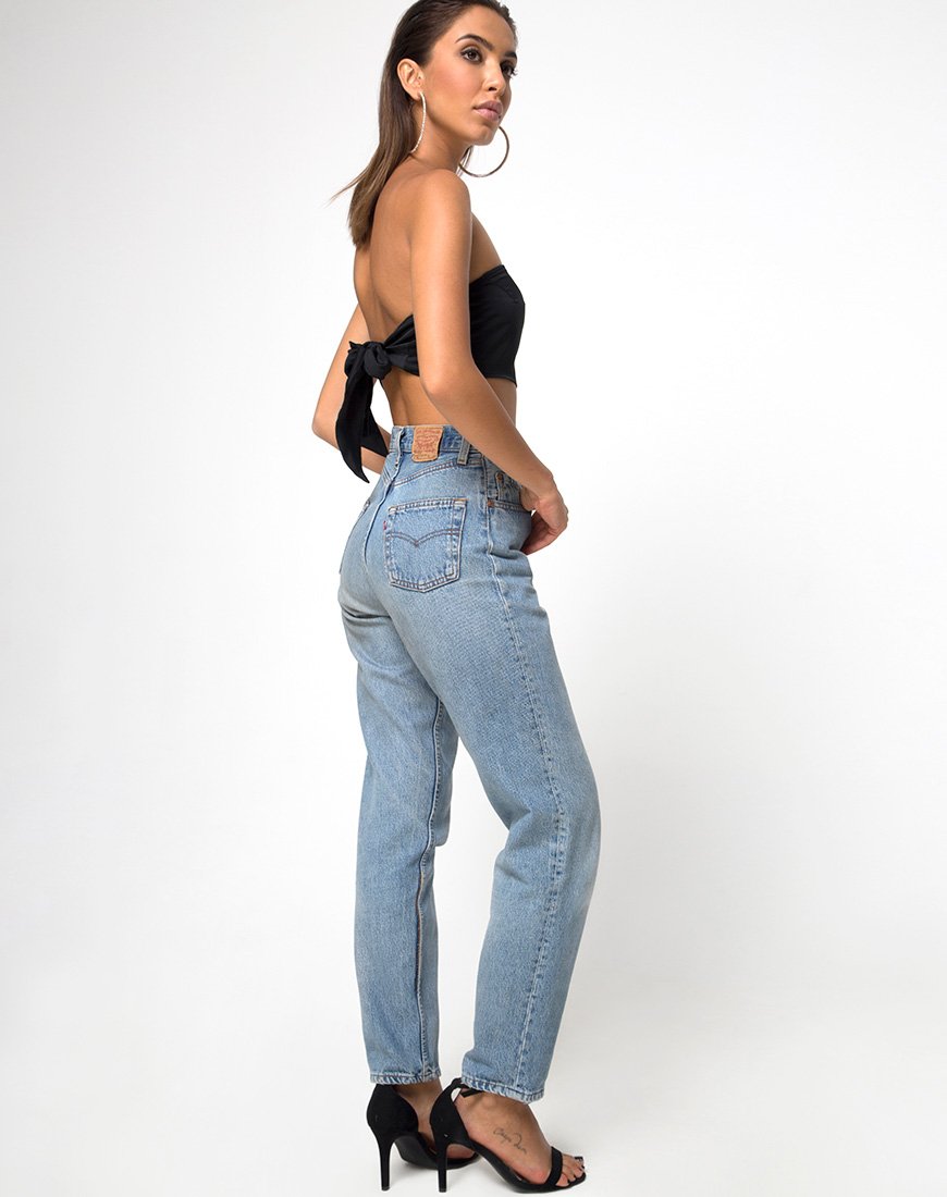 Image de Nolia Tube Top in Satin Black