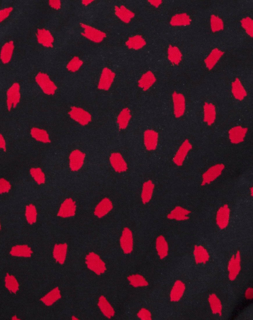 Image de Nolia Tube Top in Mini Diana Dot Black and Red