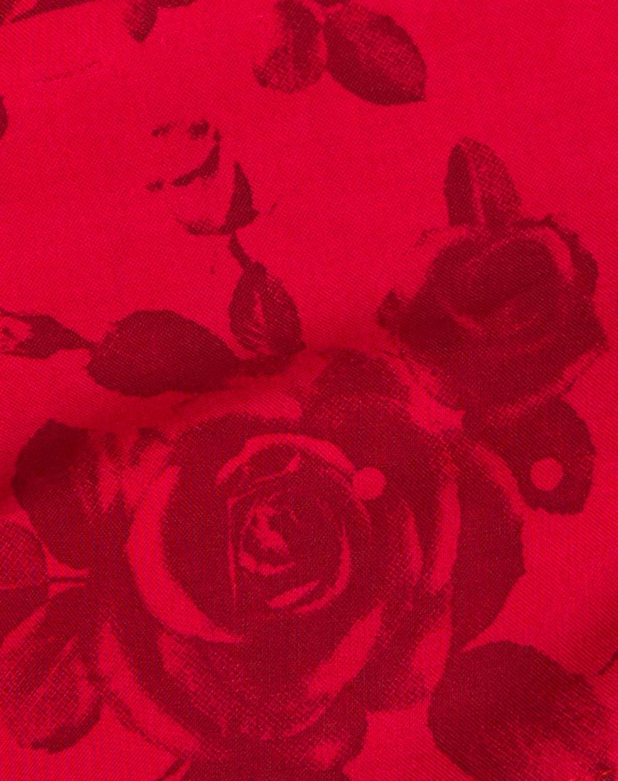 Image de Nolia Tube Top in Tonal Floral Red