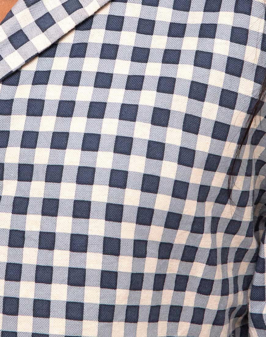 Image de Noly Blazer court en vichy crème