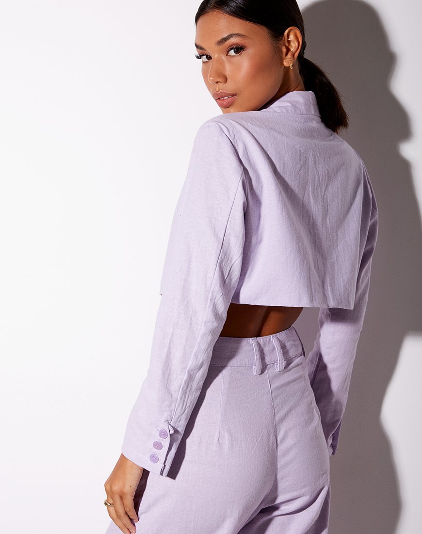 Blazer court Noly en violet
