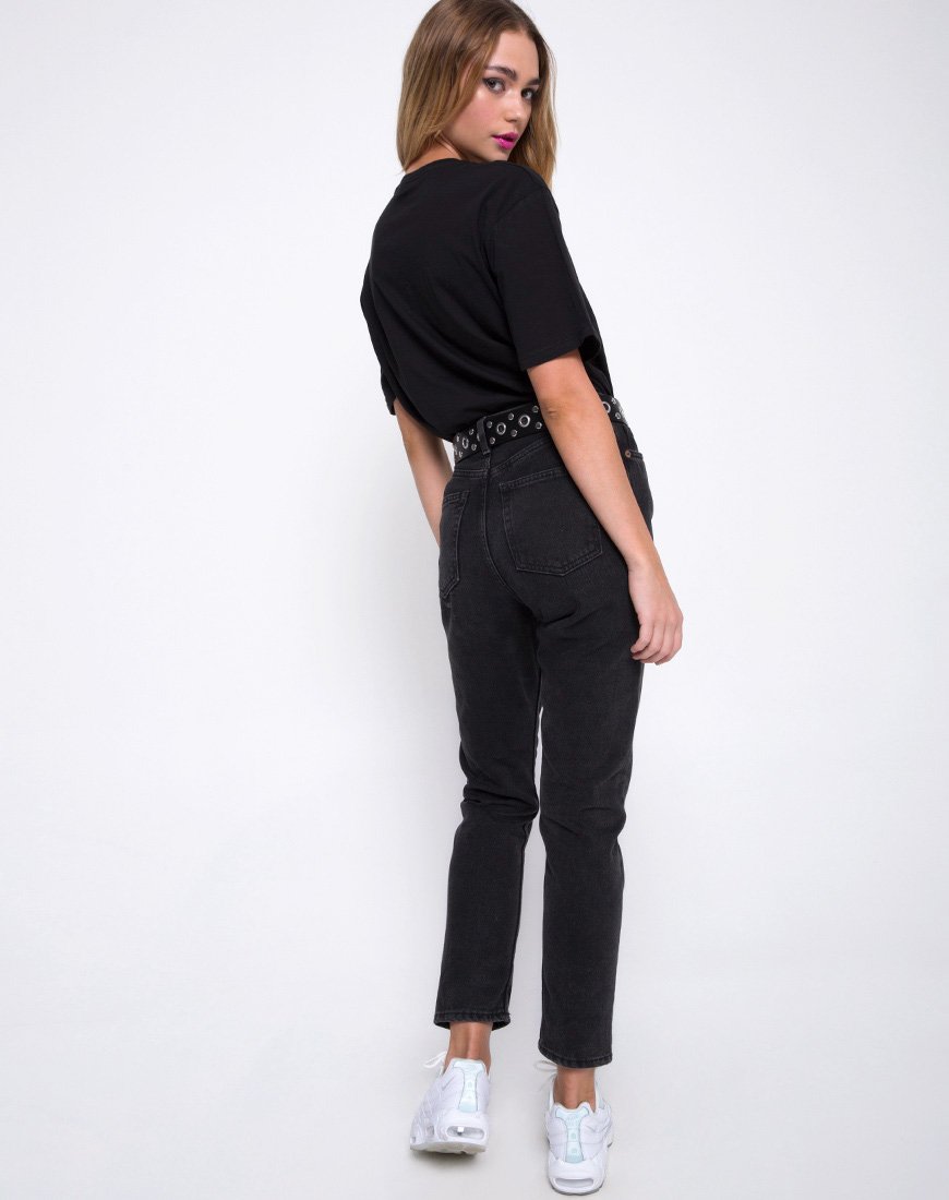 Image of Oversize Basic Tee in Not a Designer Black