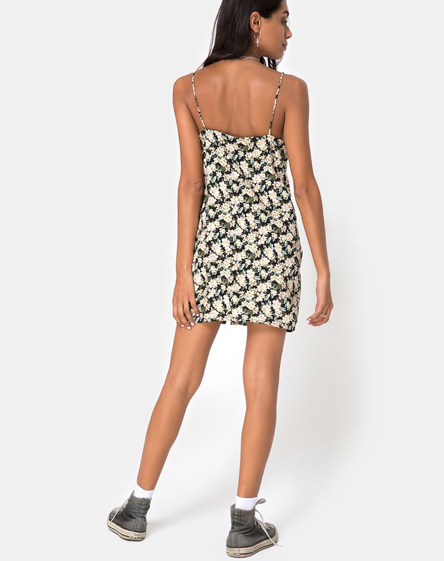Image of Novia Slip Dress in Aster Black