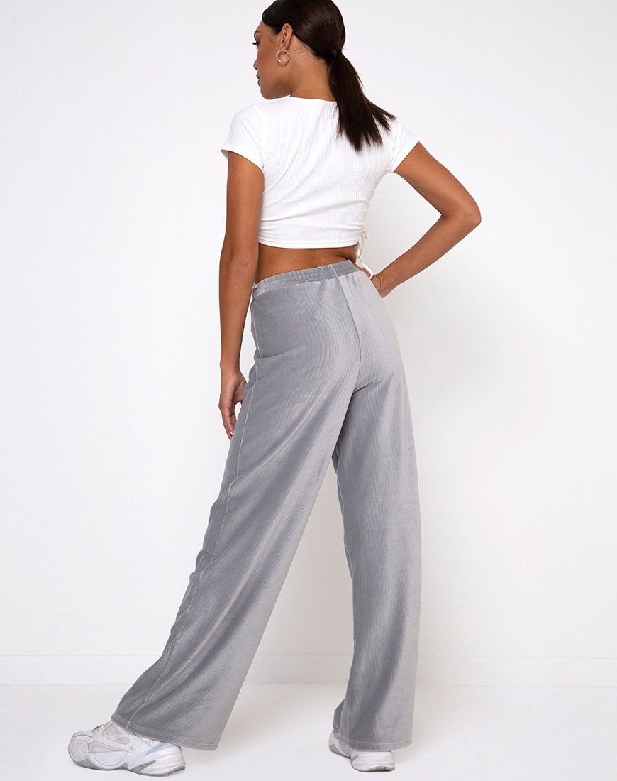 Image de Obeli Pantalon en velours côtelé Gris