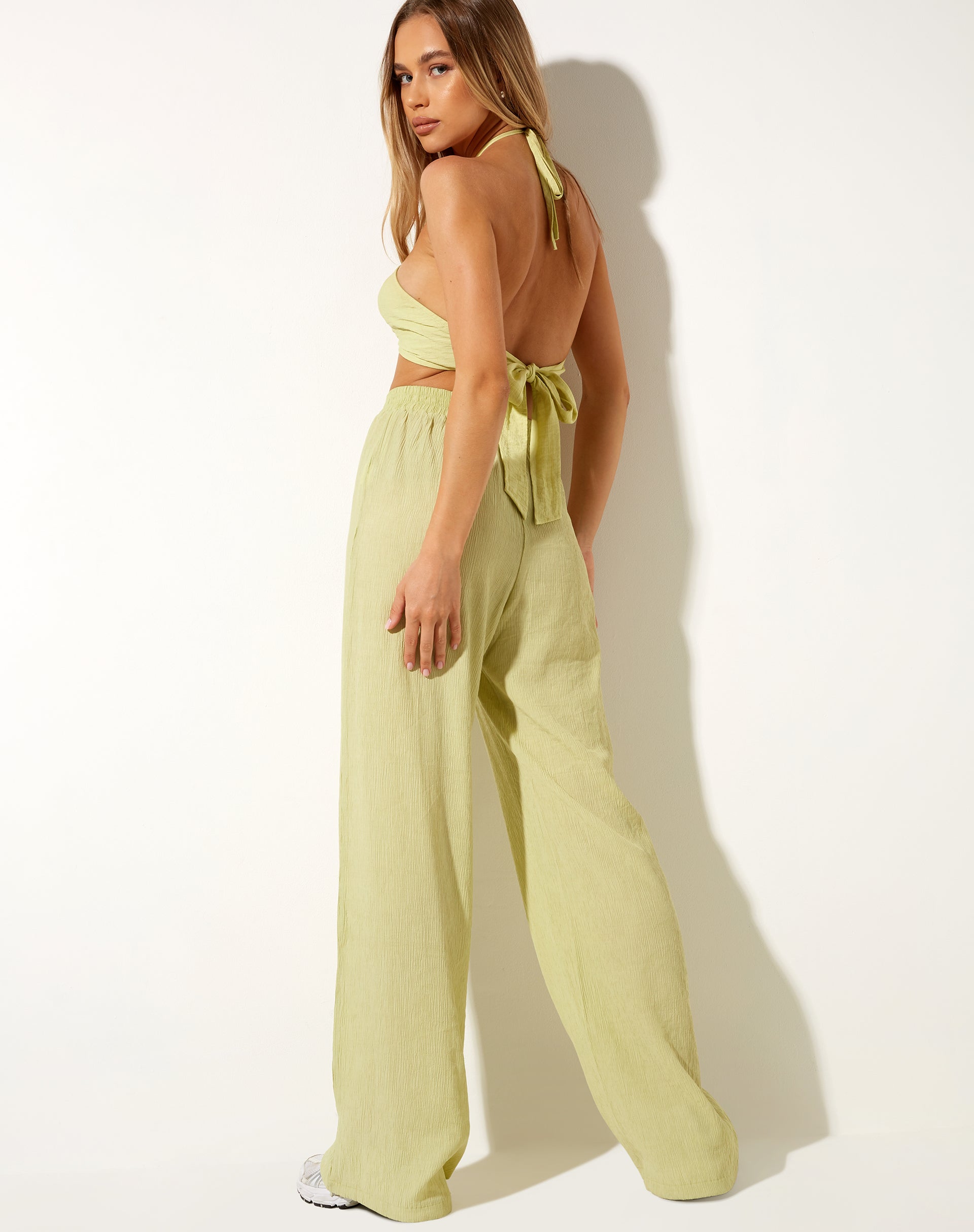 Image de Obeli Trouser in Crinkle Sage