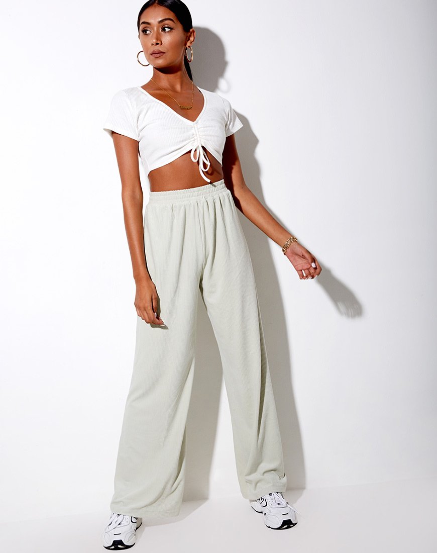Pantalon Obeli en velours côtelé Minty