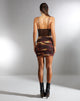Image de MOTEL X IRIS Olgi Crop Top in Mesh Black and Brown