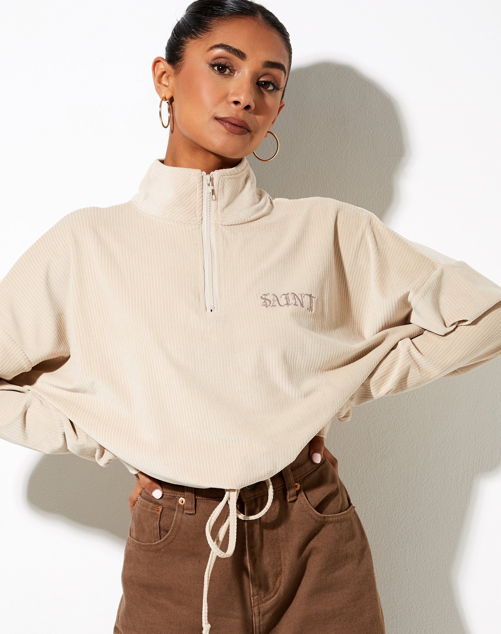 Image de Olini Jumper in Neutral Beige Saint Embro