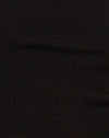 Tricot côtelé noir