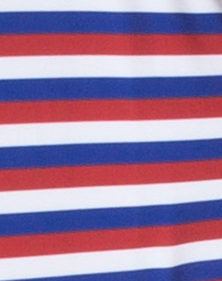 Image du maillot de bain Olivia à triple rayure