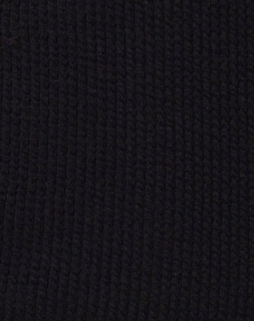 Image de Ona Maillot de bain en côtes froissées Noir