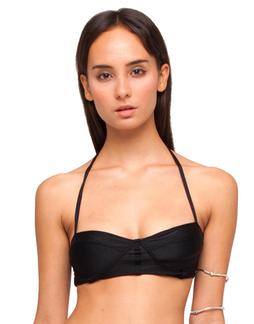 Top de bikini Opal en noir