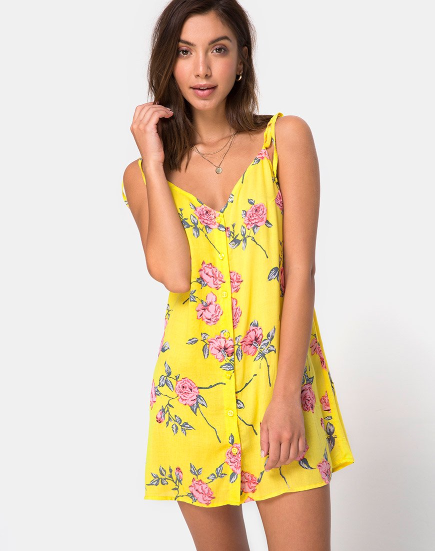 Image de Osla Slip Dress in Candy Rose Yellow