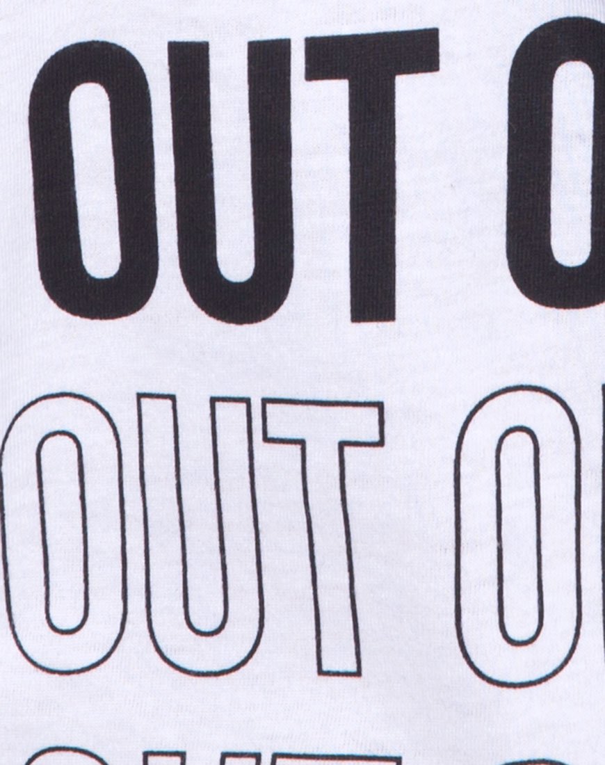 Image of Oversize Basic Tee in Out of Order White