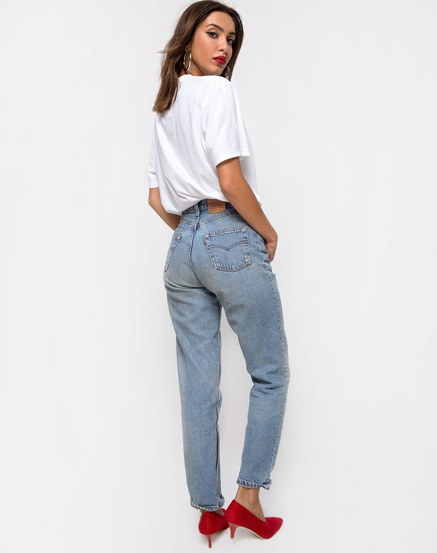 Image of Oversize Basic Tee in White with Rose