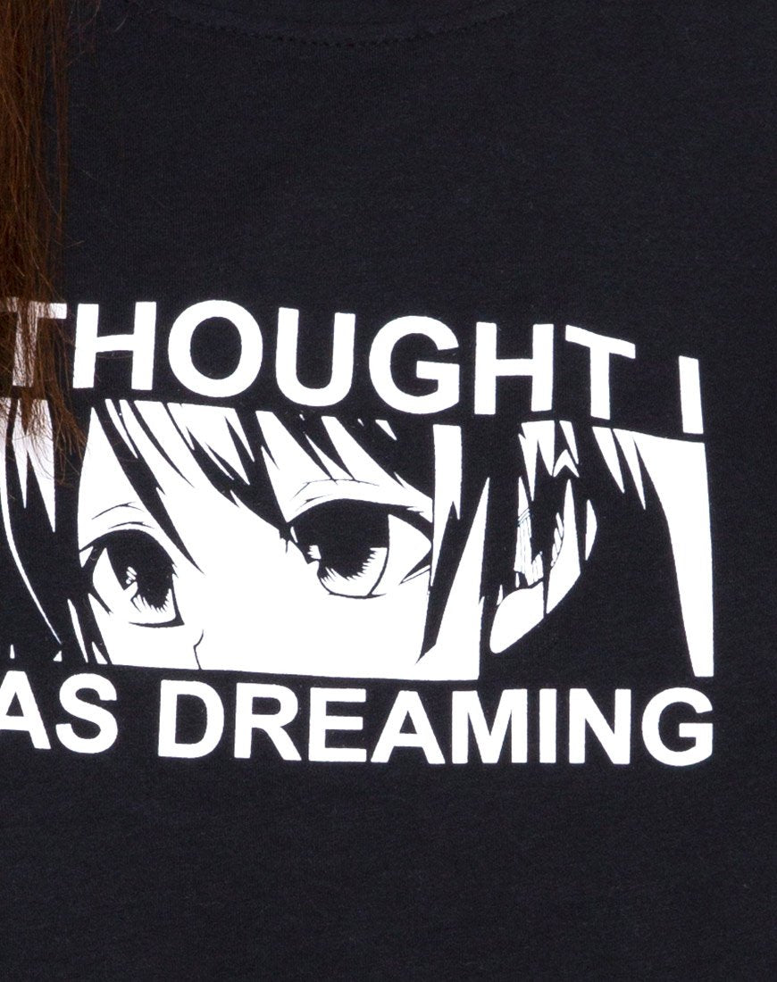 Image de Oversized Basic Tee in I thought I was dreaming Black by Motel