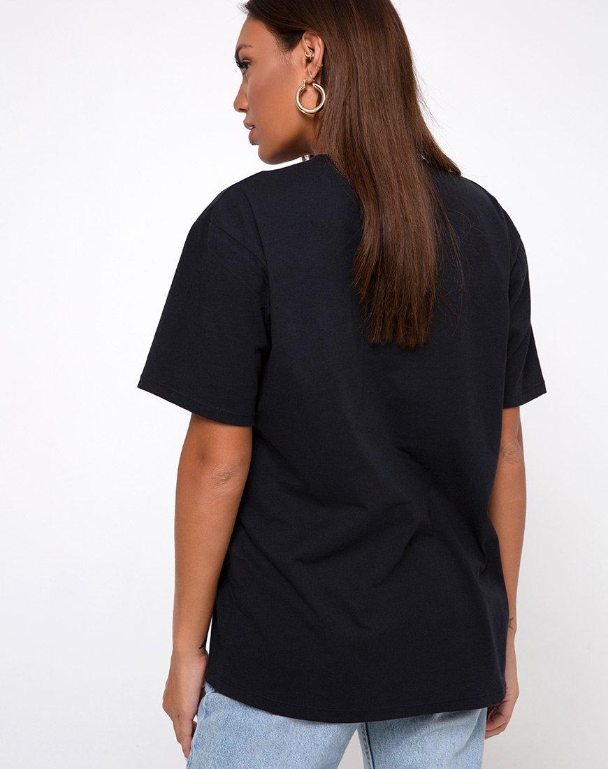 Image de Oversized Basic Tee in I thought I was dreaming Black by Motel