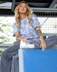 Image of Oversize Basic Tee in Lunar Rock Radial Tie Dye