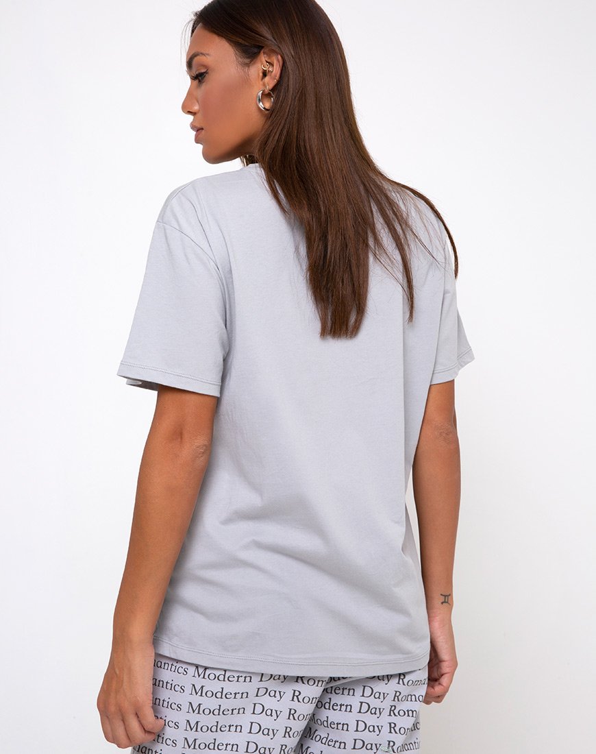 T-shirt basique oversize en gris Modern Day Romantics