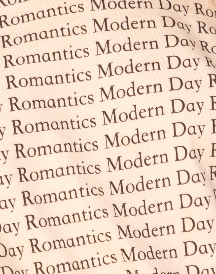 Image of Oversize Basic Tee in Modern Day Romantic