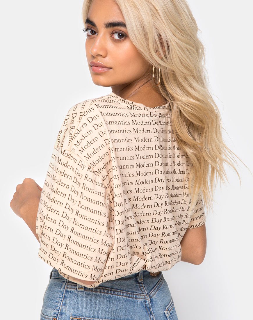 Image of Oversize Basic Tee in Modern Day Romantic
