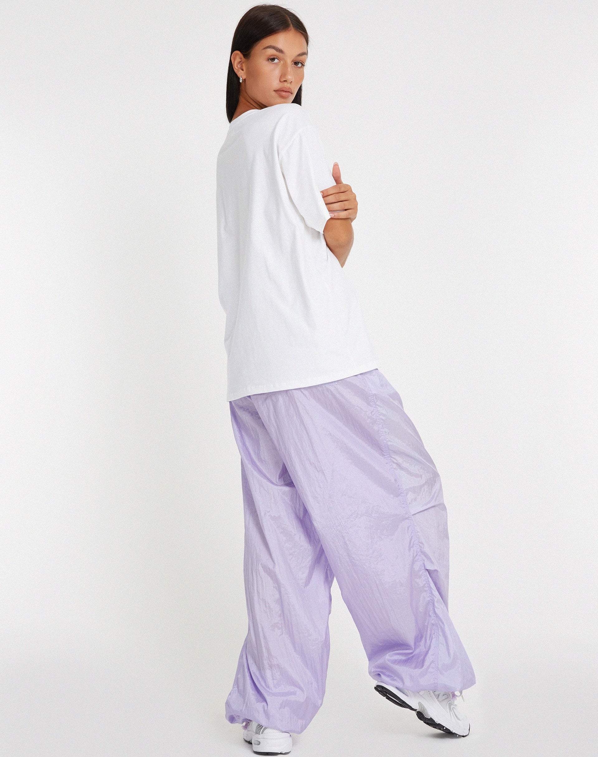 image de T-shirt oversize en blanc Bite Me
