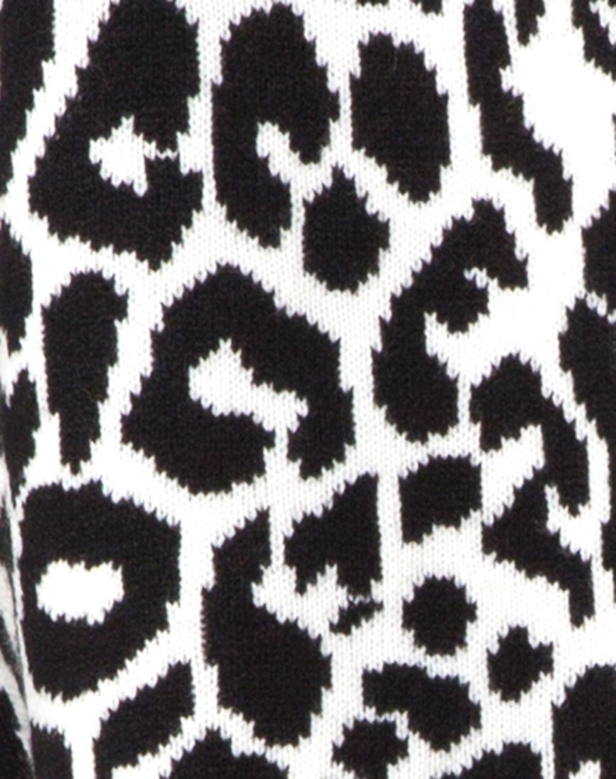 Image de Cardigan surdimensionné en maille animale