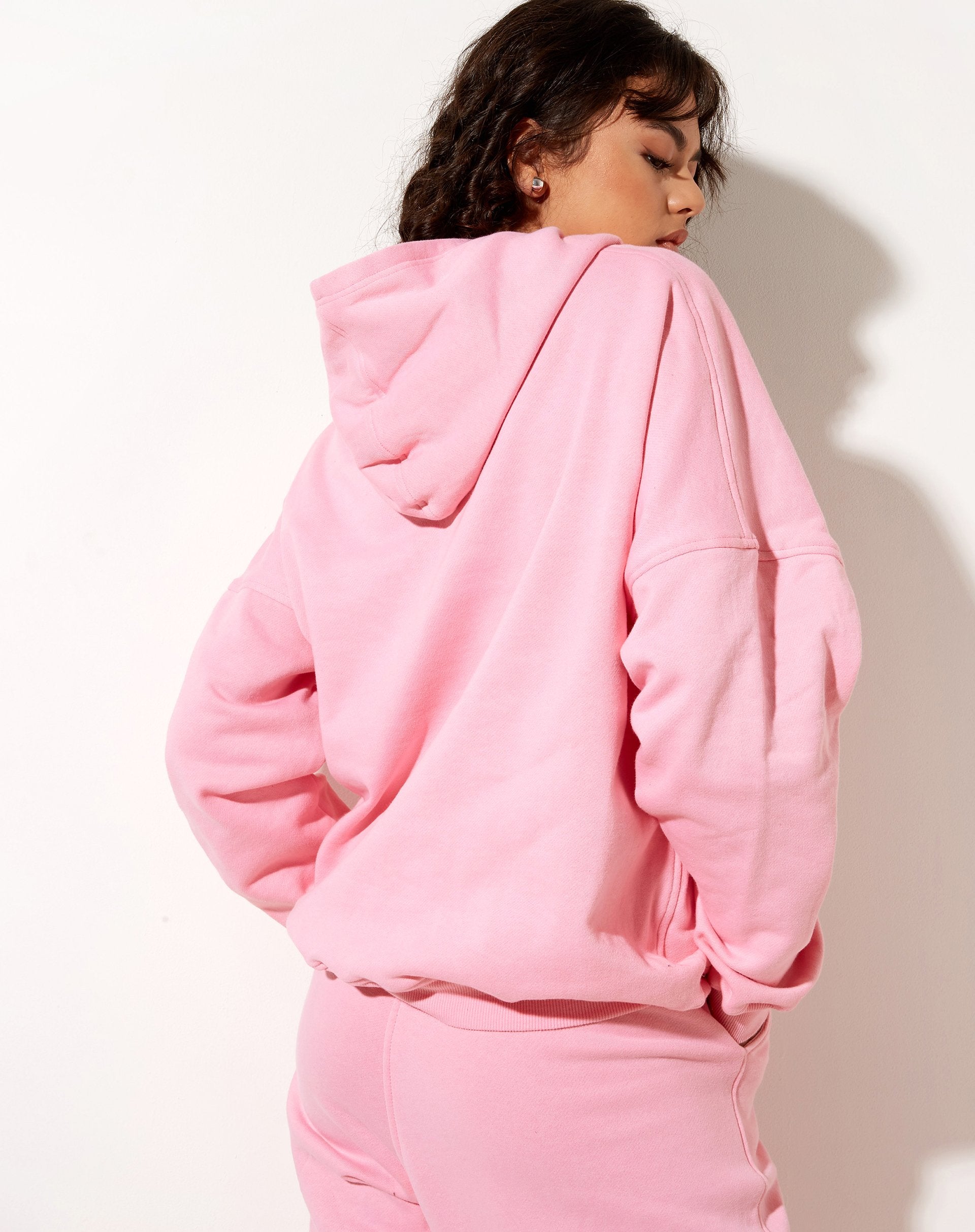 Image de Oversize Hoodie in Peony Pink Nothing Personal