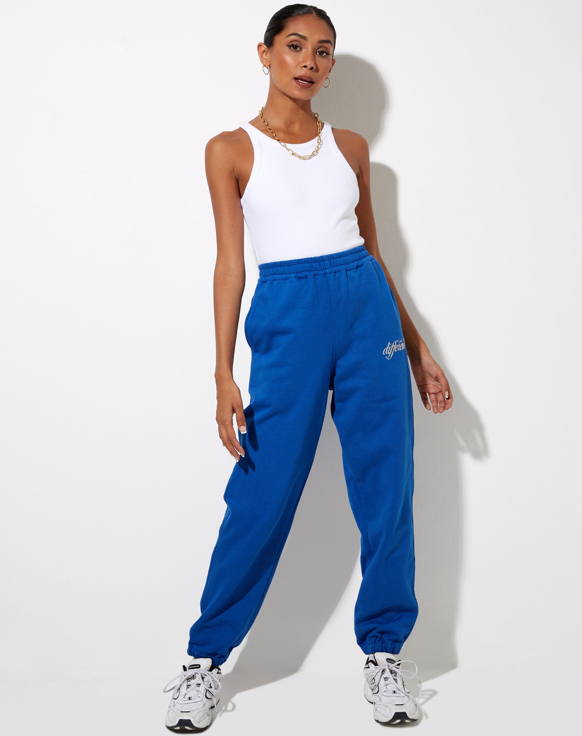 Image of Basta Jogger in Cobalt It Just Hits Different Embro