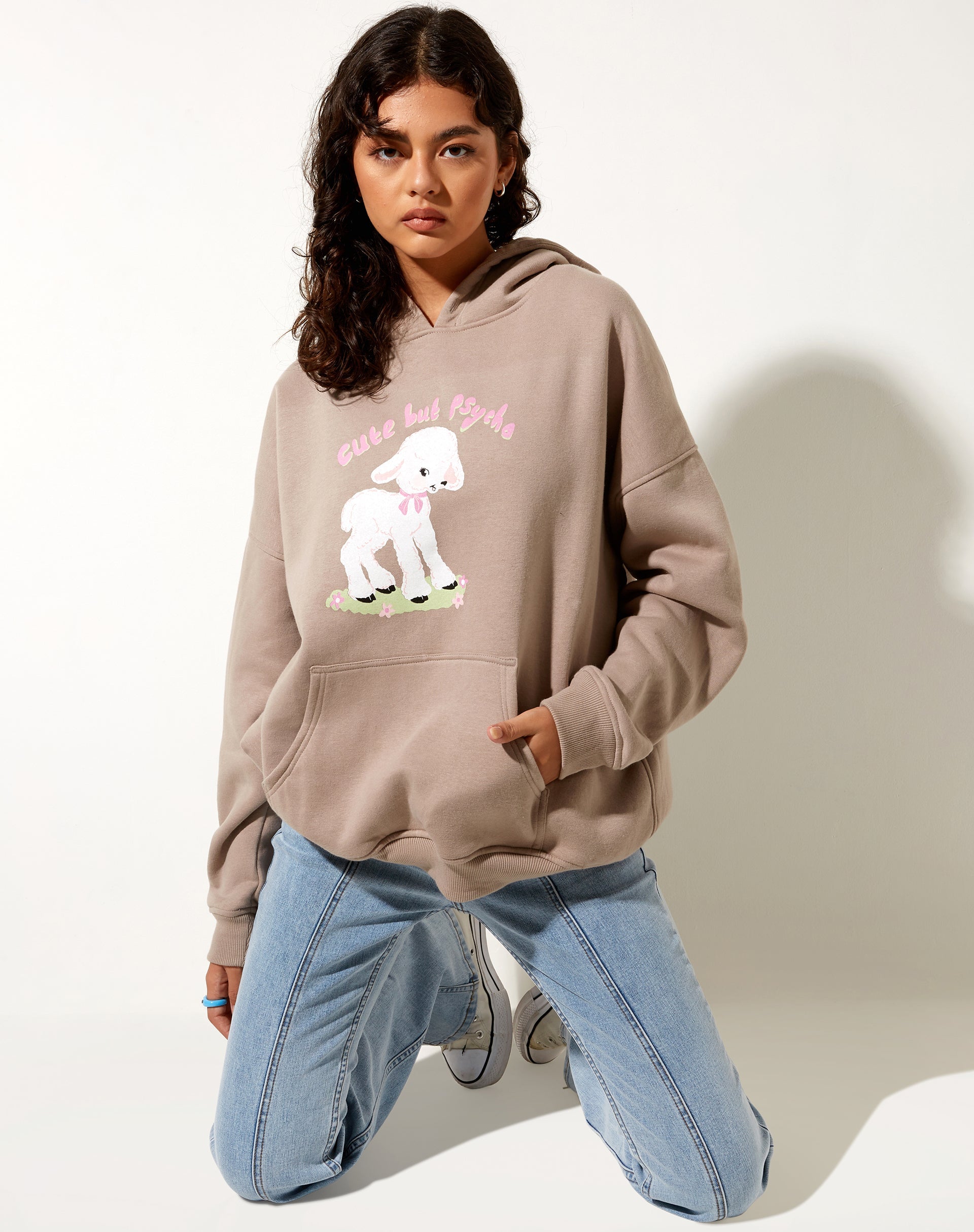 Image de Oversize Hoodie in Mushroom Cute But Psycho