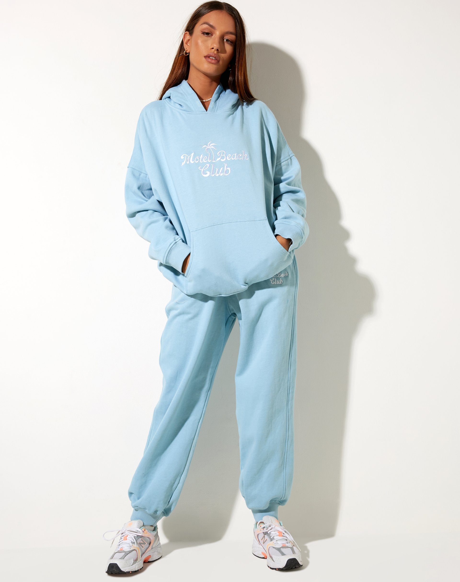 Image de Oversize Hoodie in Nantucket Blue Motel Beach Club