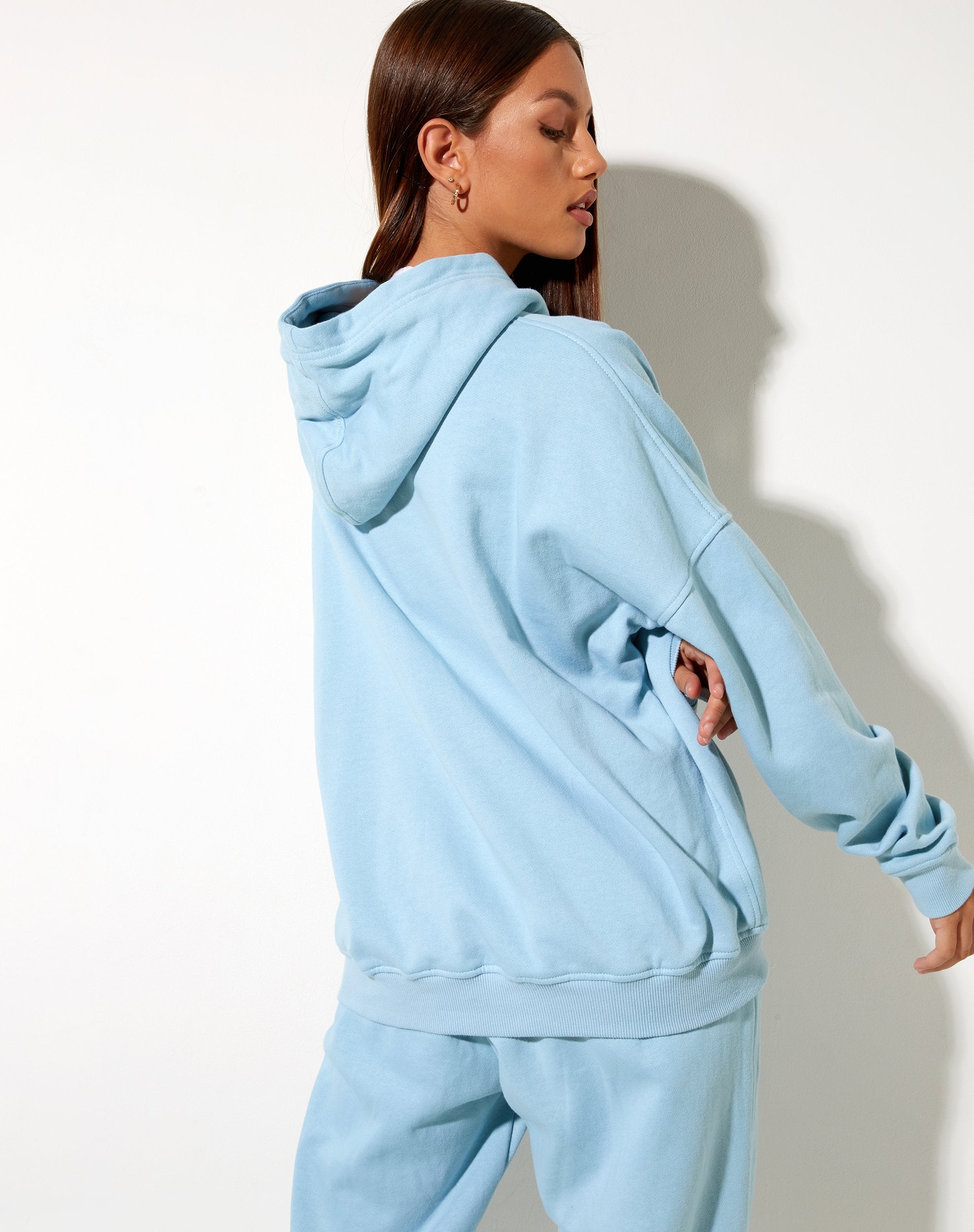 Image de Oversize Hoodie in Nantucket Blue Motel Beach Club