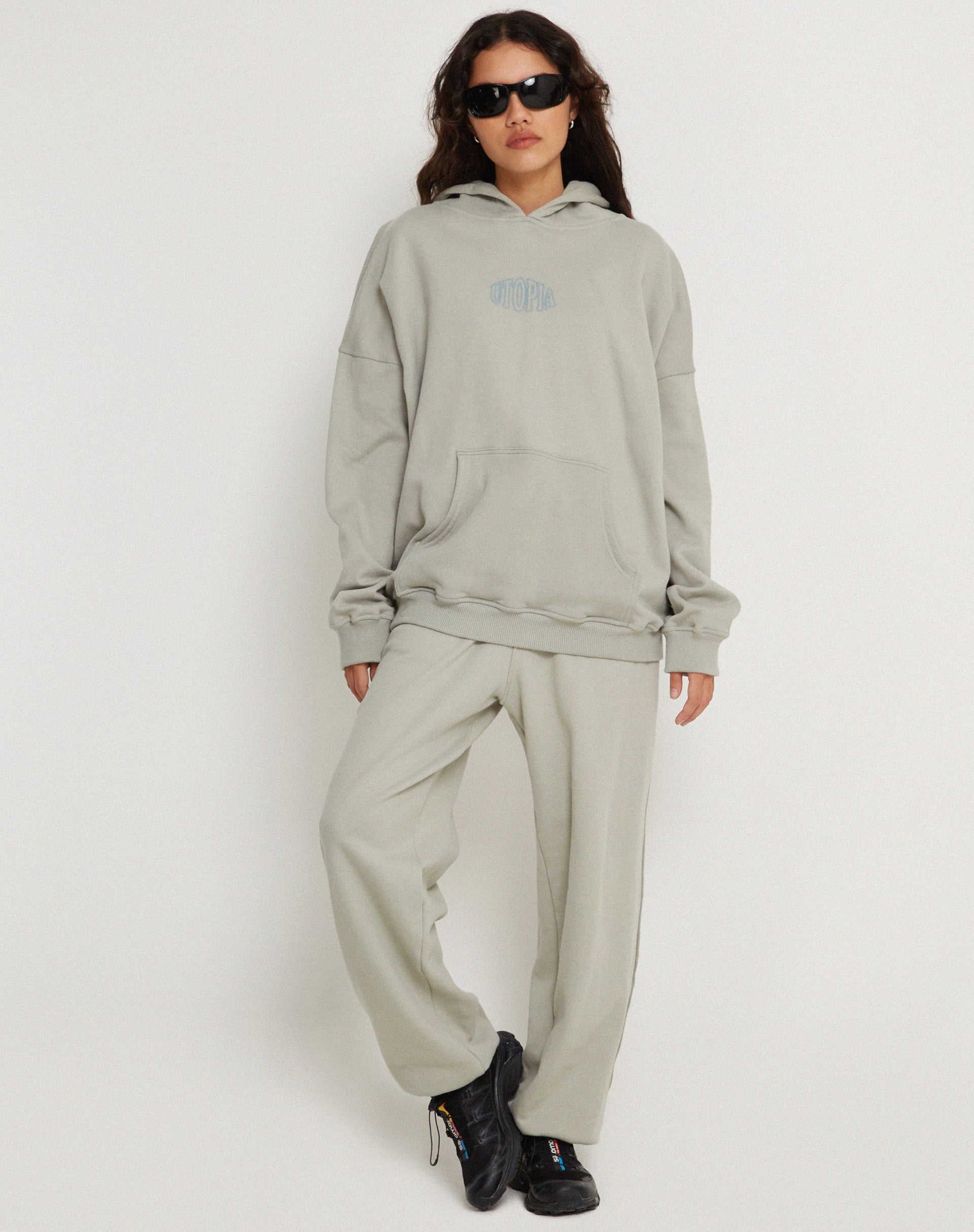 image de Oversize Hoodie in Surf Blue Utopia