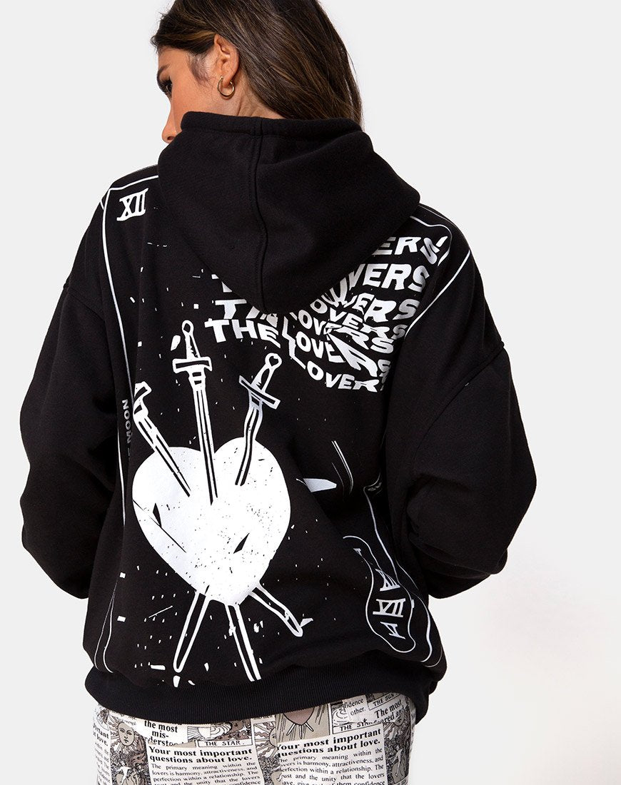 Sweat à capuche oversize en The Sun, Lover and Soul