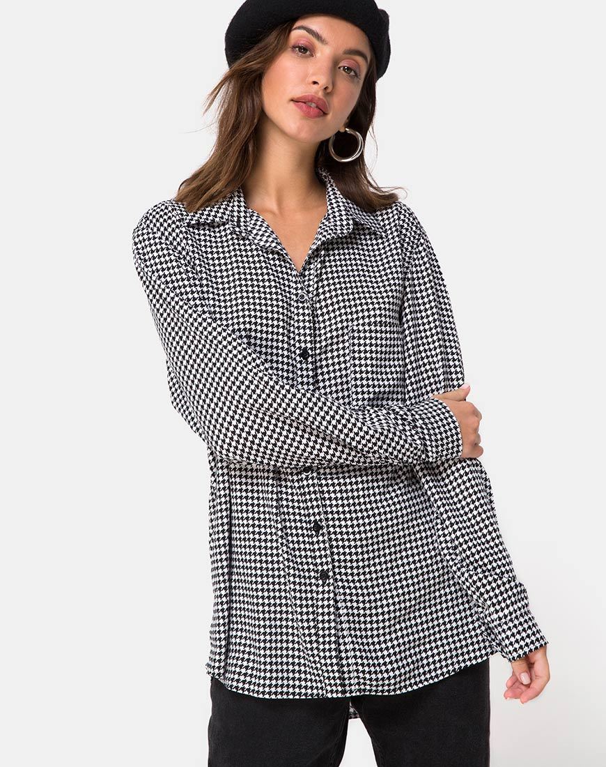 Image de la chemise Oxford en Dogtooth