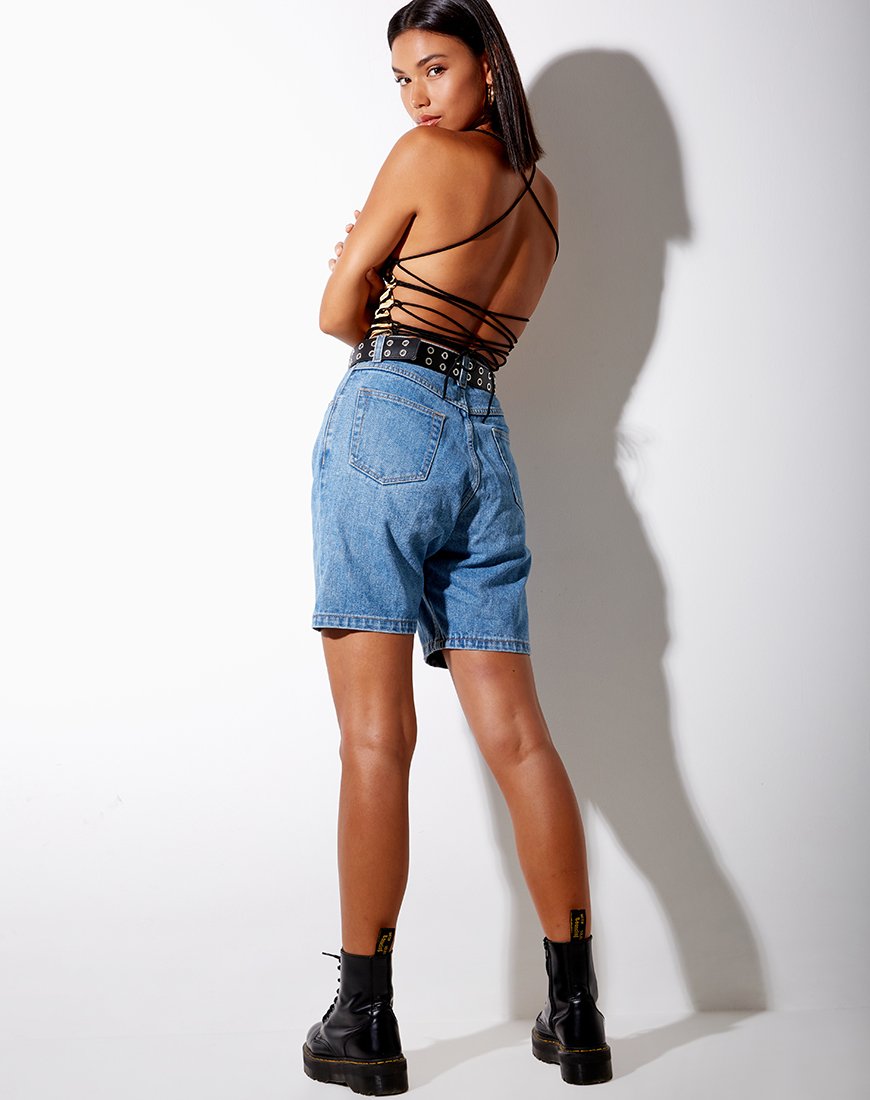 Image de Ozka Crop Top in Tiger Gold