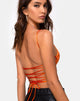 Image de Ozka Crop Top in Satin Salt Caramel