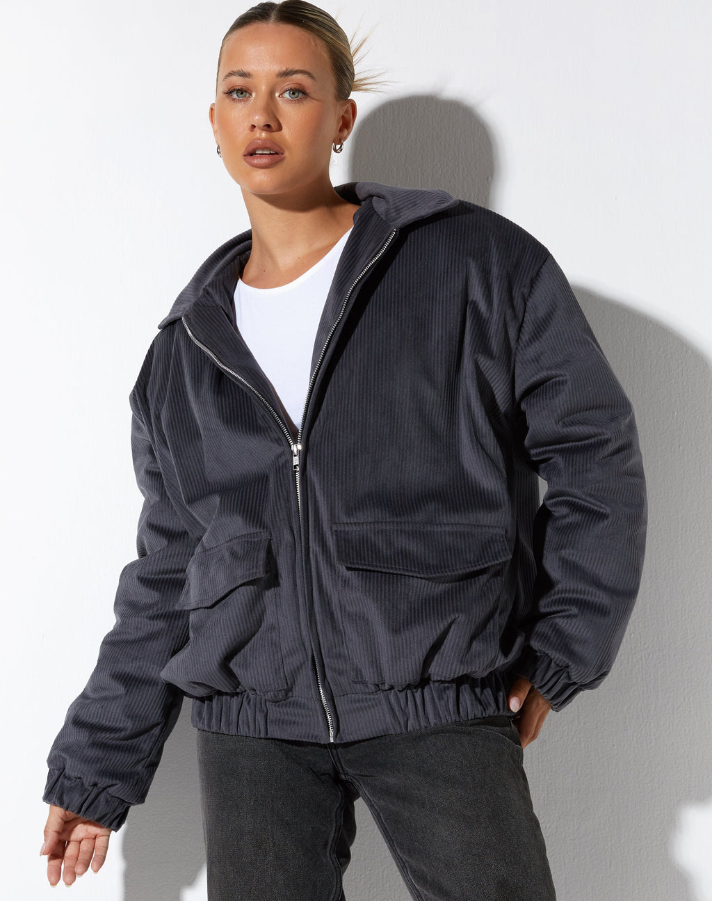 Veste Ozora en gris foncé