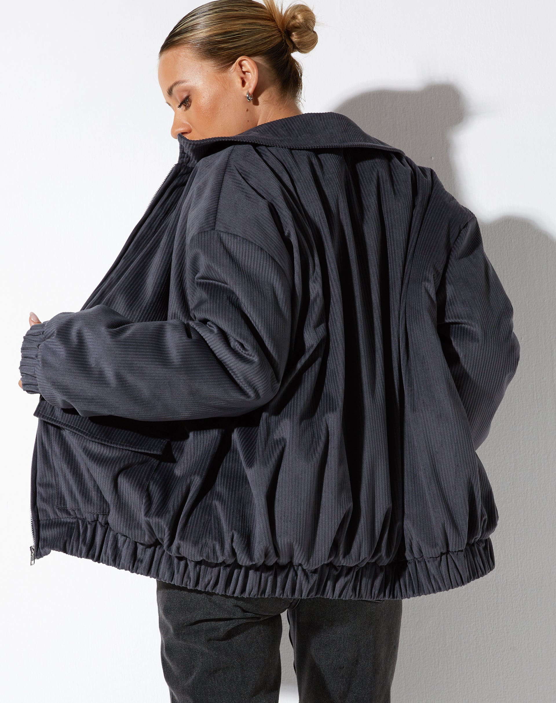 Veste Ozora en gris foncé