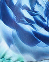  Floral abstrait bleu